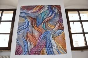 Ausstellungsansicht Gedankenwege / Lineare Schichtungen