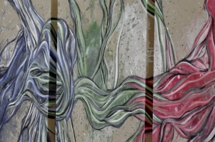 Detail aus "be connected blue/green/red"